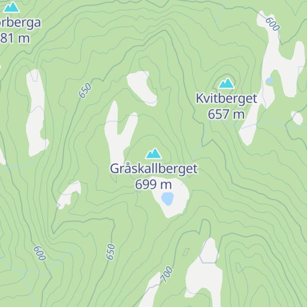 Map of Gråskallberget