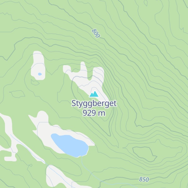Map of Styggberget