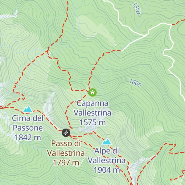 Map of Capanna Vallestrina
