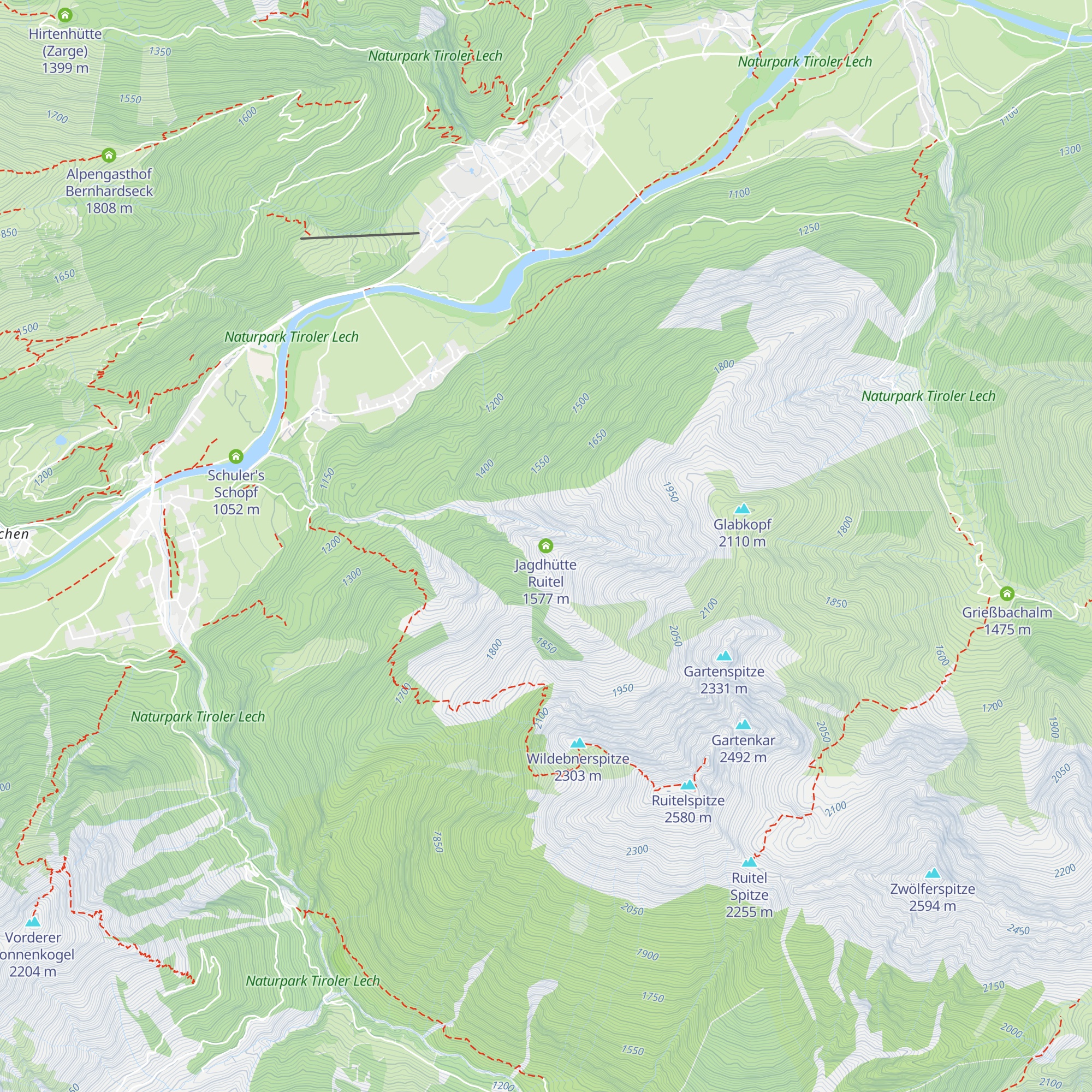 Jagdhütte Ruitel map