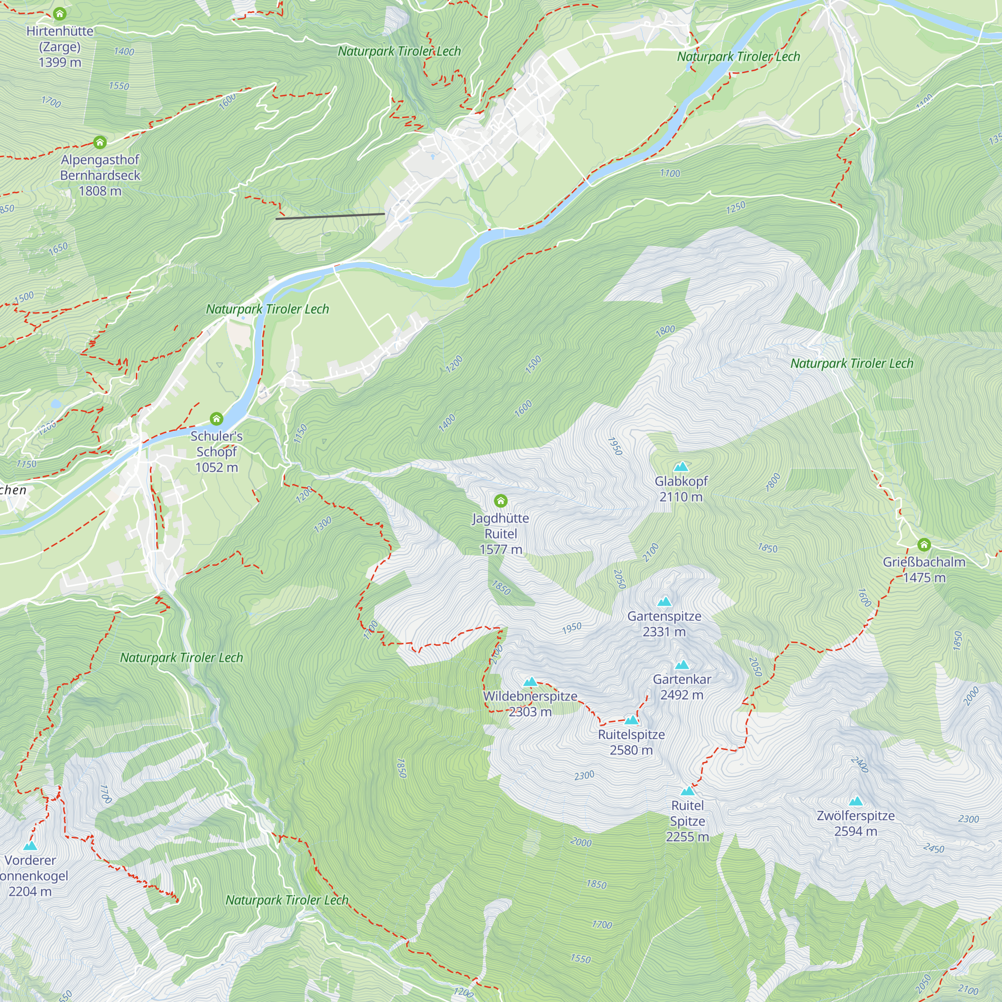 Jagdhütte Ruitel map