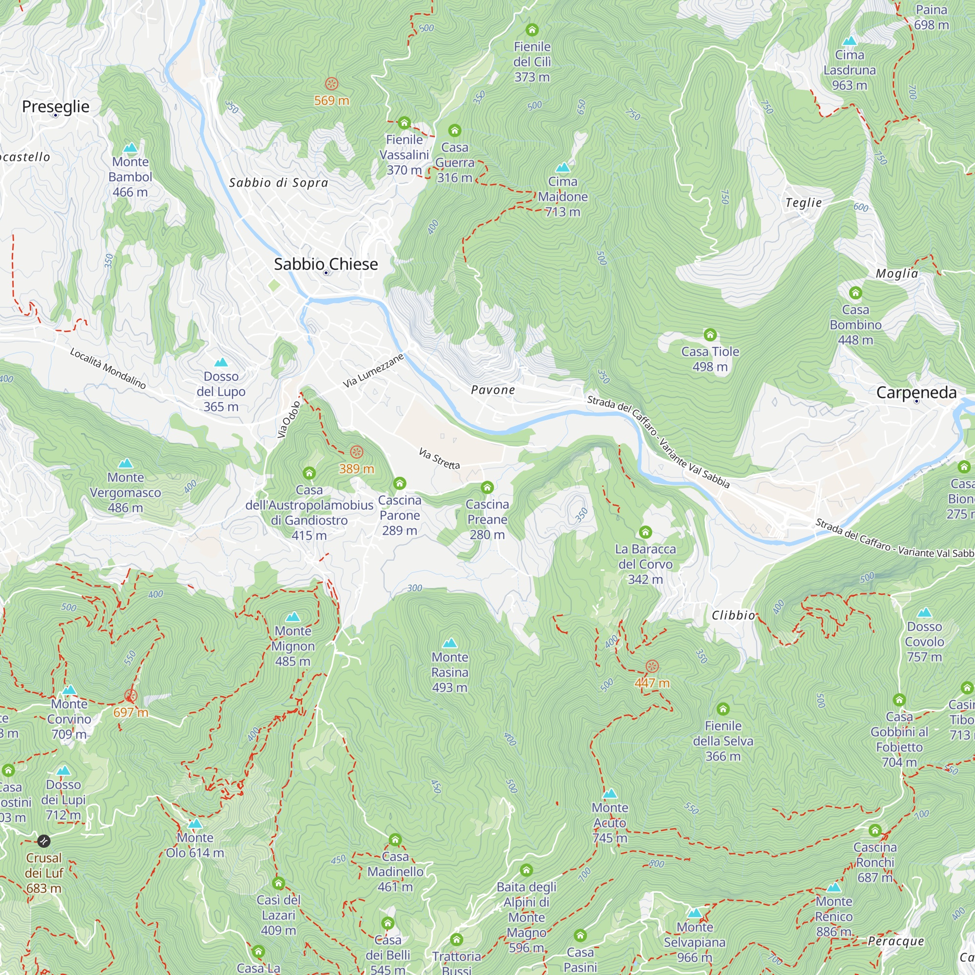 Cascina Preane map