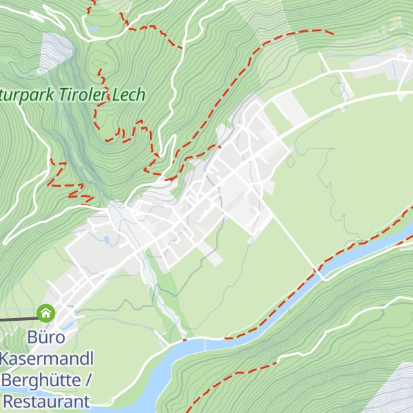 Map of Tiroler Lechtal - Tourismusinformation Elbigenalp