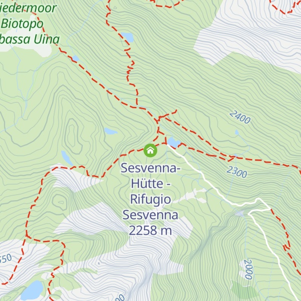 Map of Sesvenna-Hütte - Rifugio Sesvenna