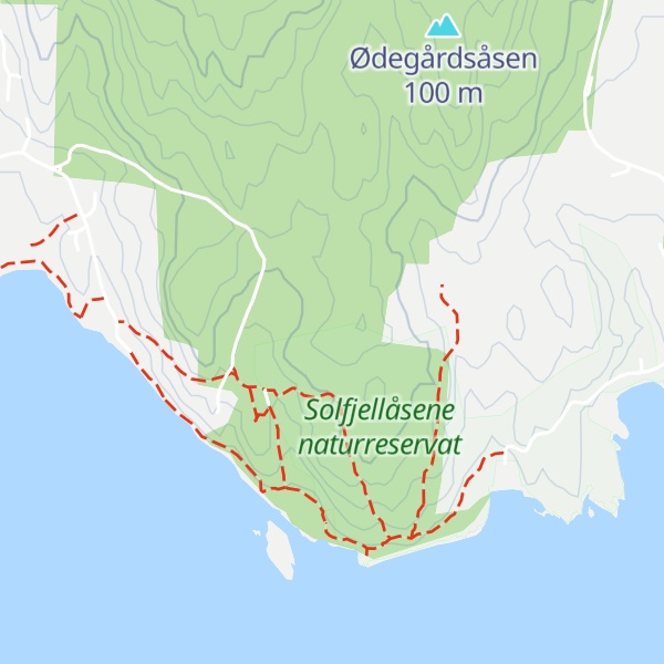 Map of Solfjellåsene