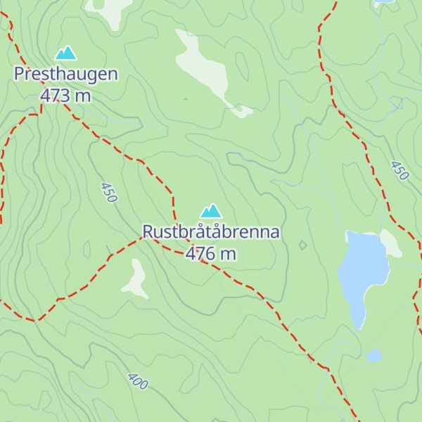 Map of Rustbråtåbrenna