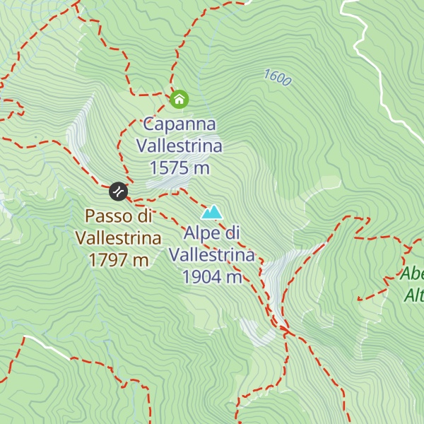 Map of Alpe di Vallestrina