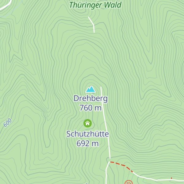 Map of Drehberghütte (Jagdhaus)