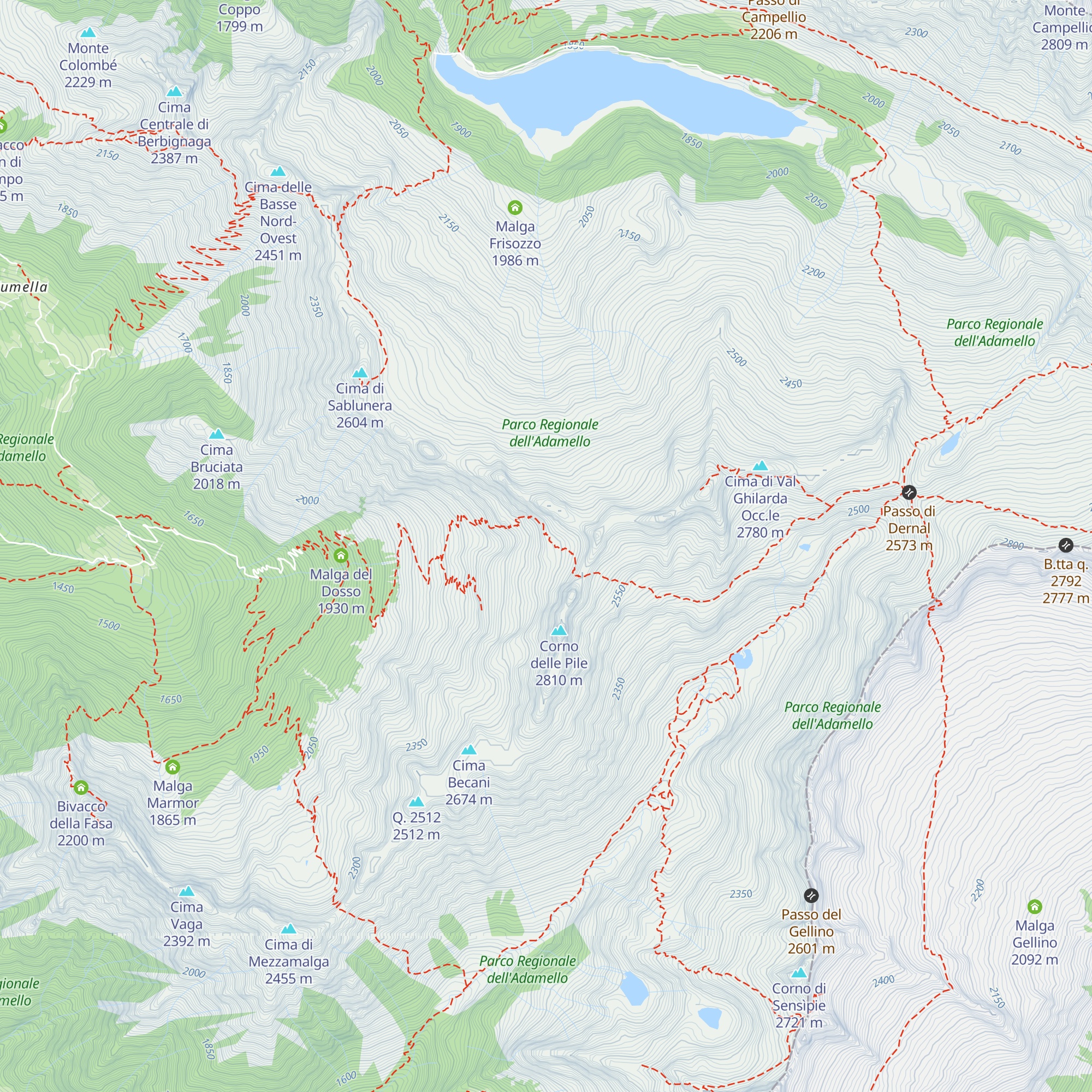 Bivacco C.A.I. Macherio map