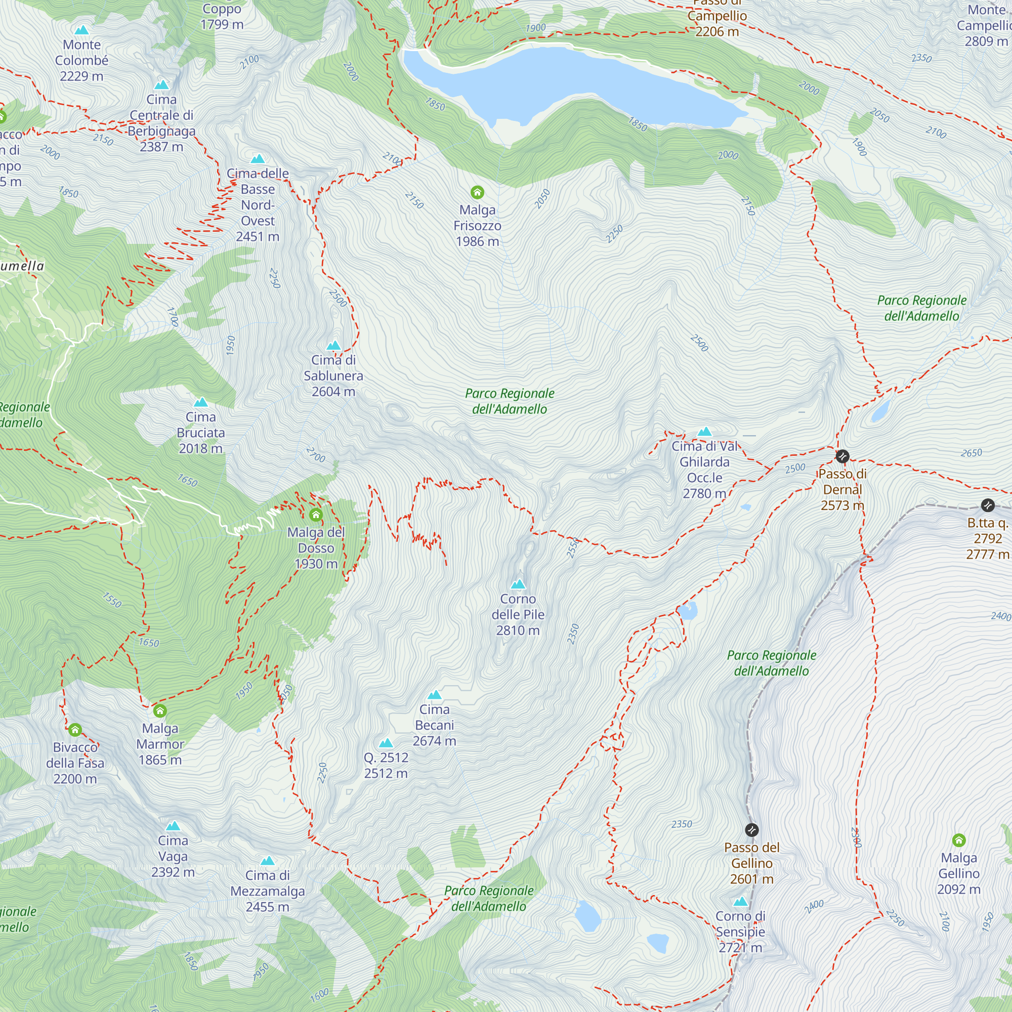 Bivacco C.A.I. Macherio map