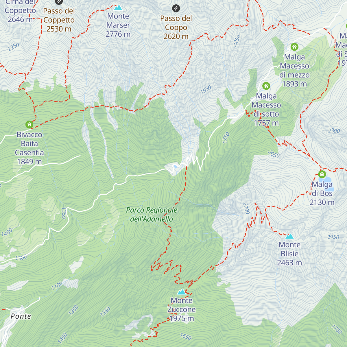 Albergo Rifugio Stella Alpina map