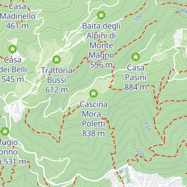 Map of Cascina Mora - Poletti