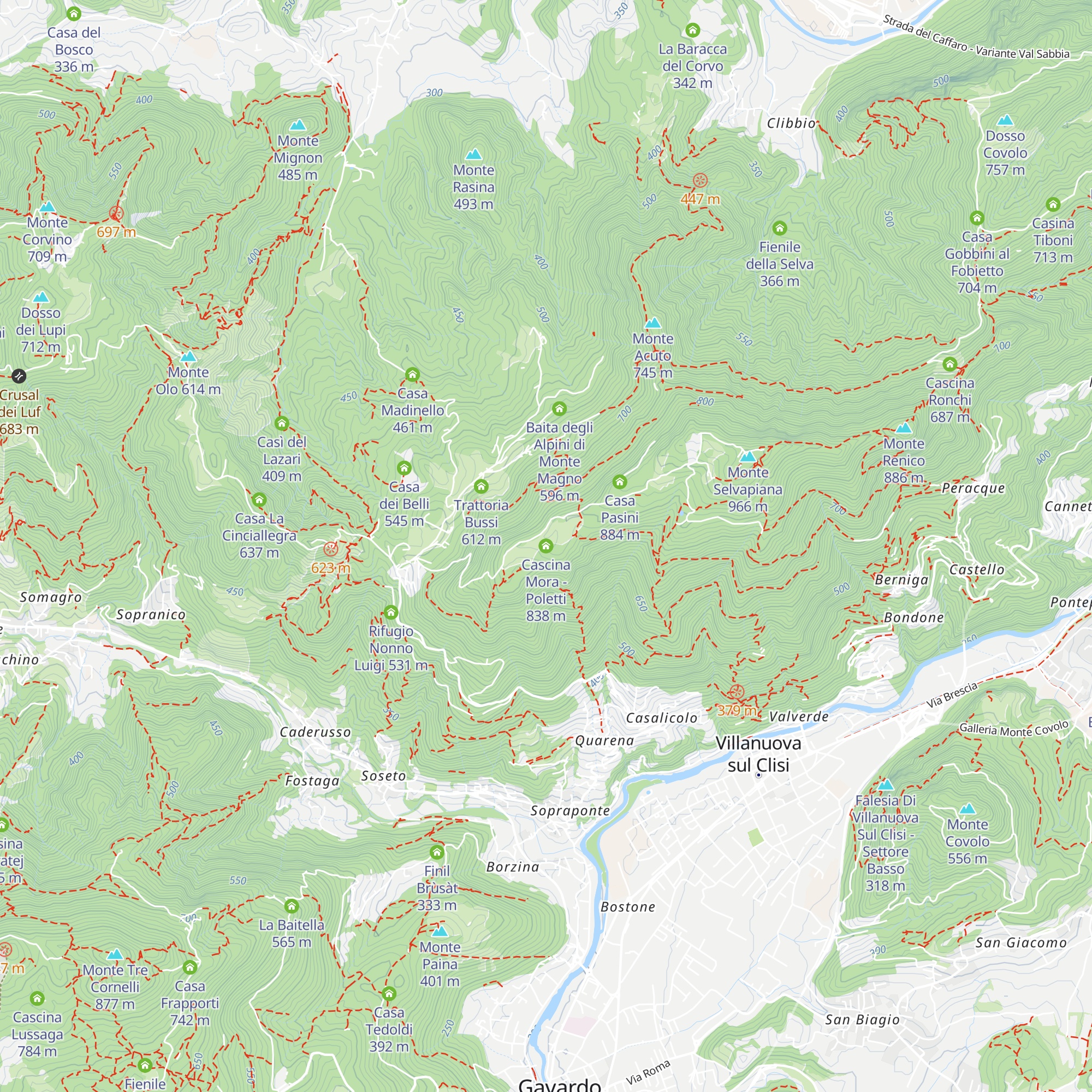Cascina Mora - Poletti map