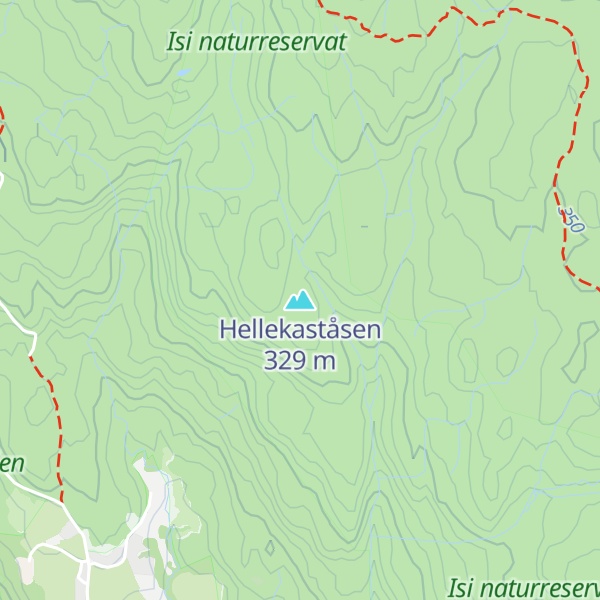 Map of Hellekaståsen