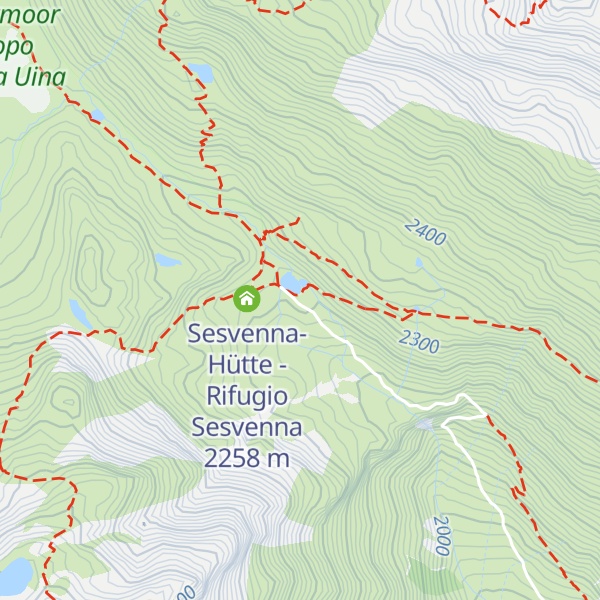 Map of Pforzheimer Hütte - Rifugio Rasass