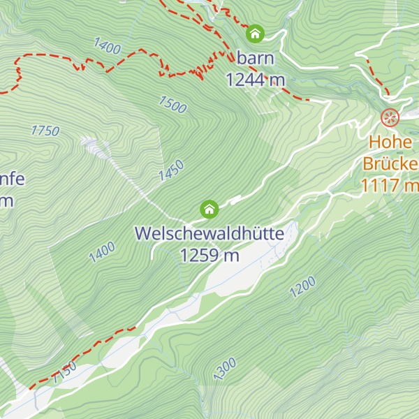 Map of Welschewaldhütte