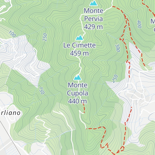 Map of Monte Cupola