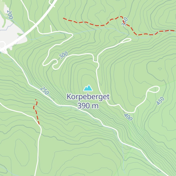 Map of Korpeberget