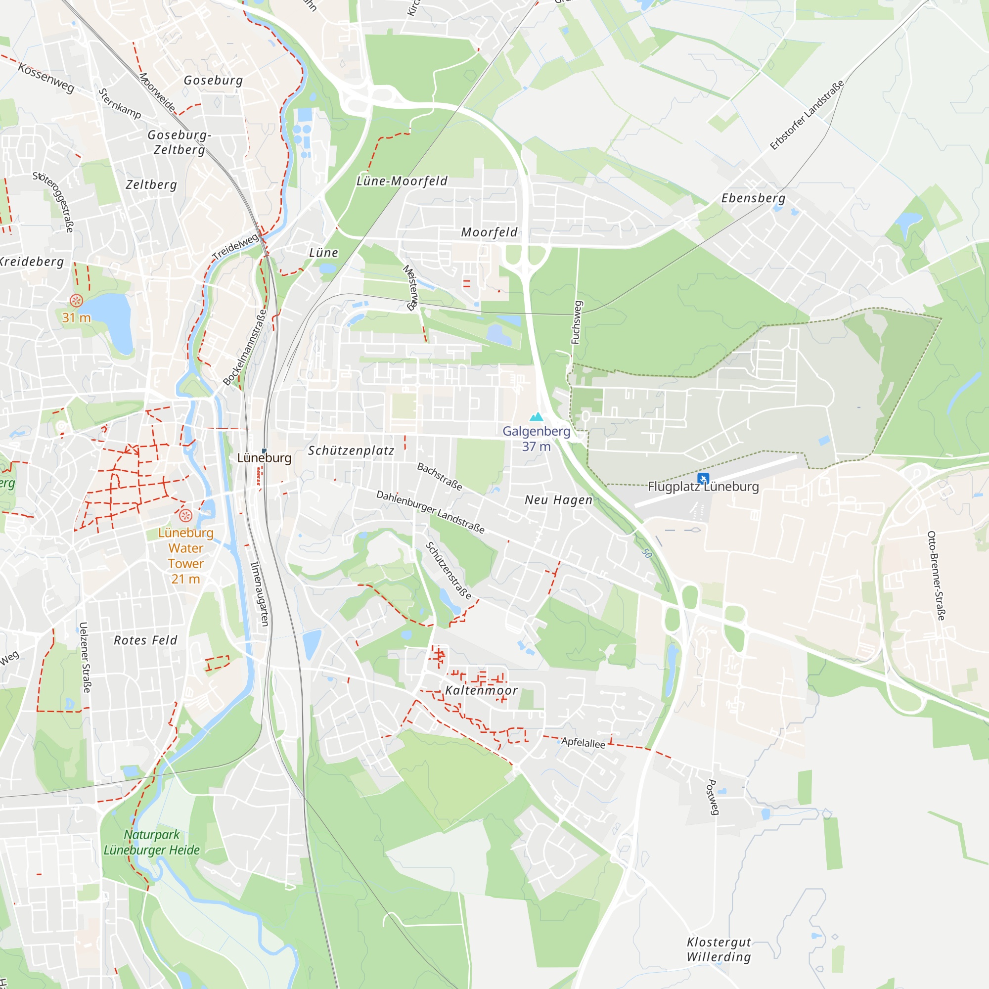 Hüttentreff map
