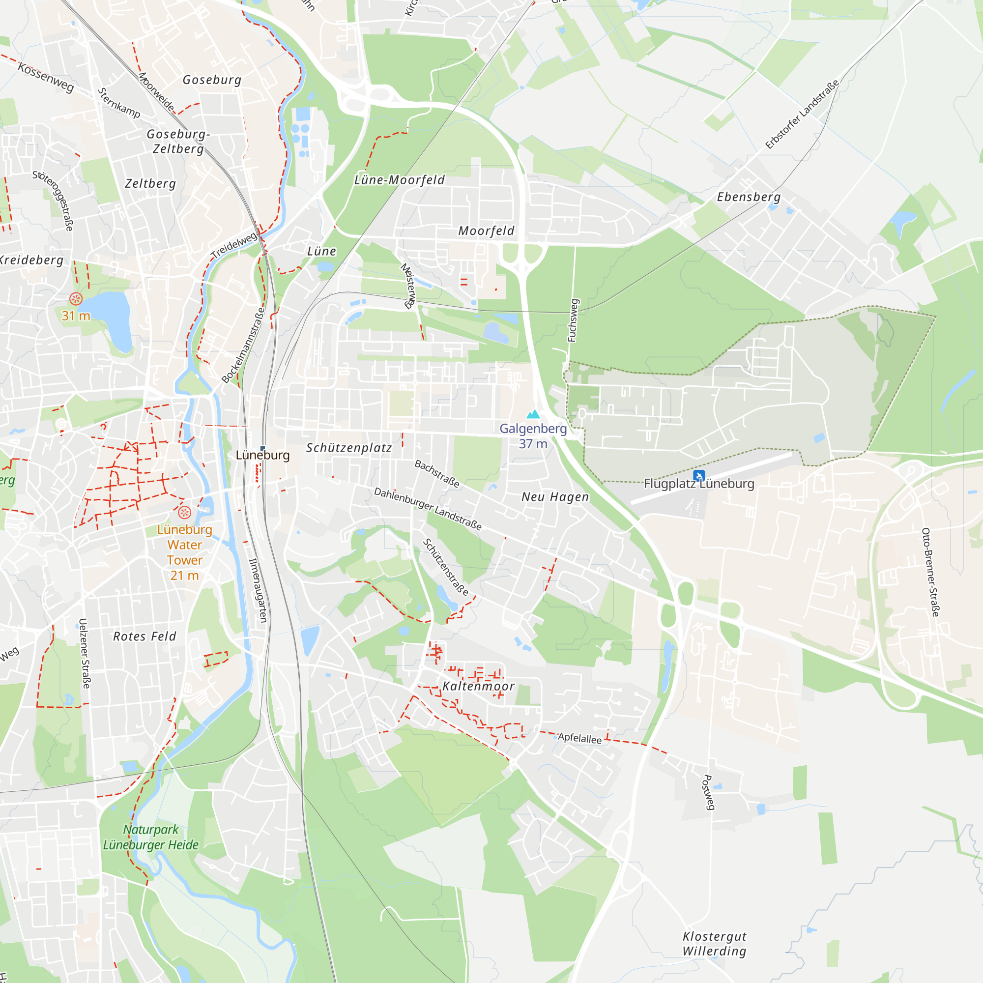 Hüttentreff map