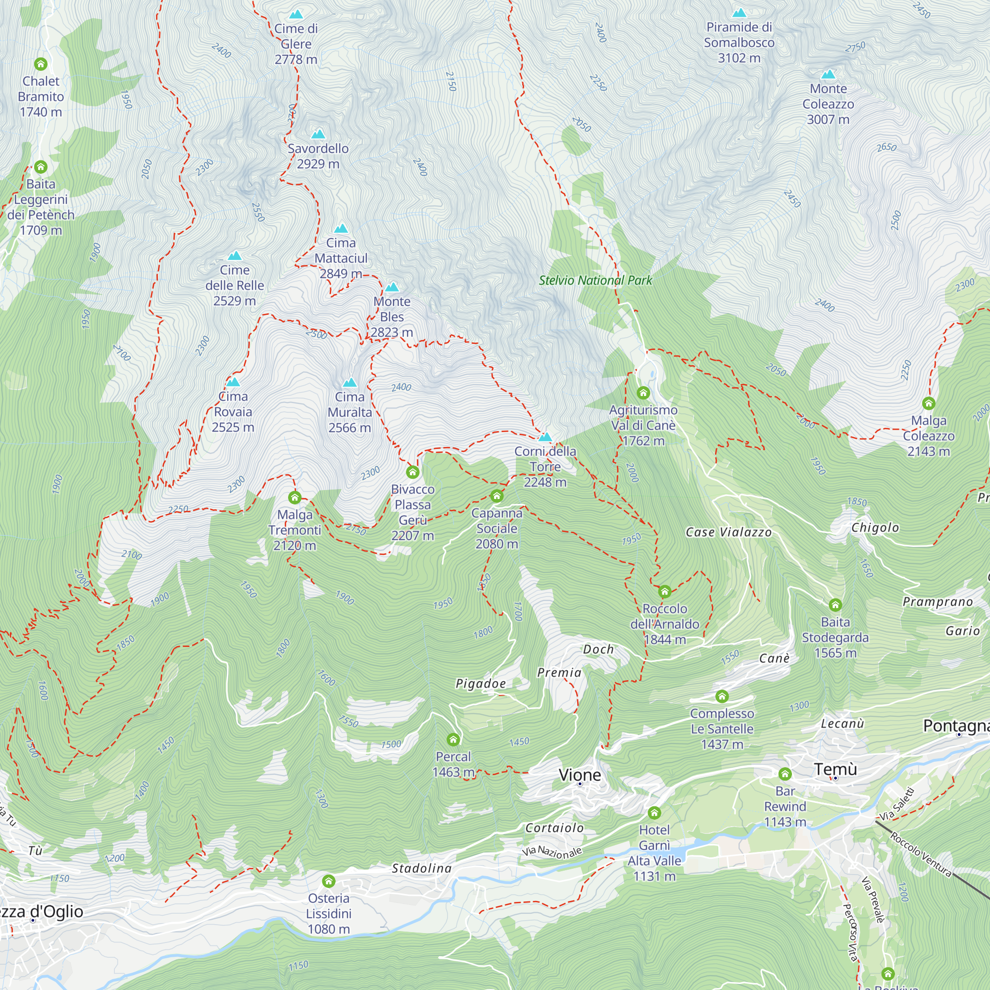 Bivacco Case di Bles map