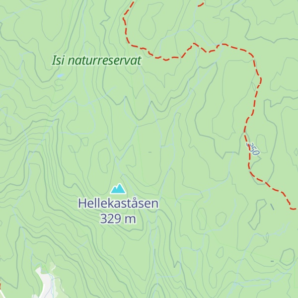 Map of Brenningsdalsåsen