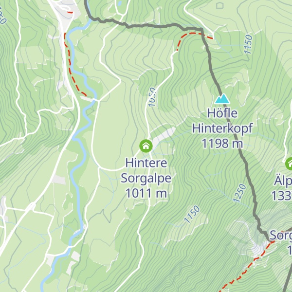 Map of Hintere Sorgalpe