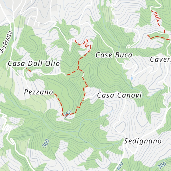 Map of Monte Pezzola