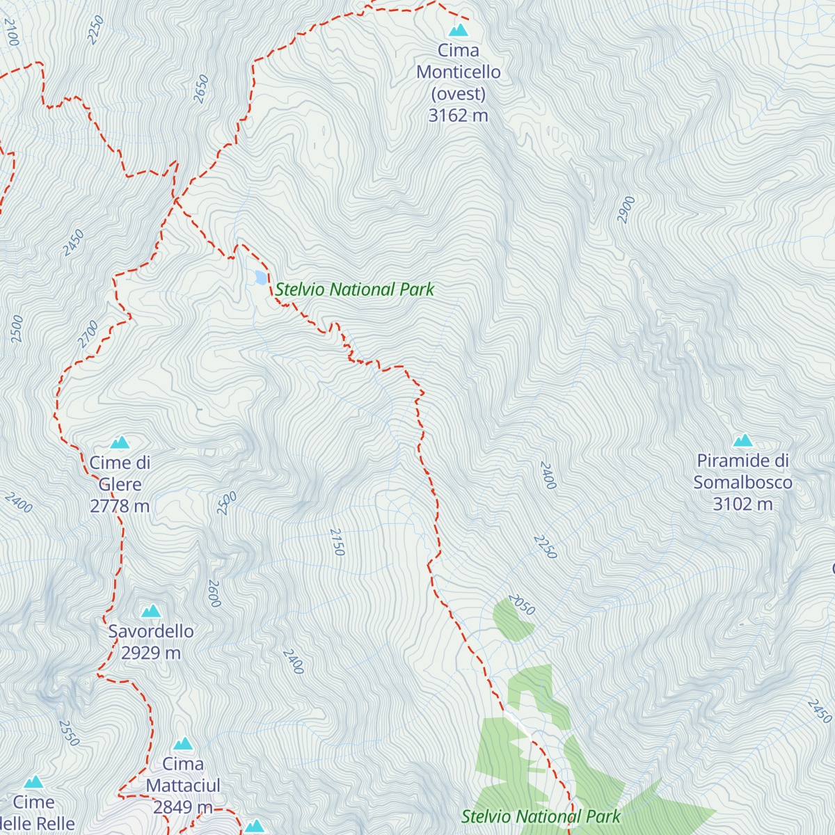 Bivacco Valzaroten map