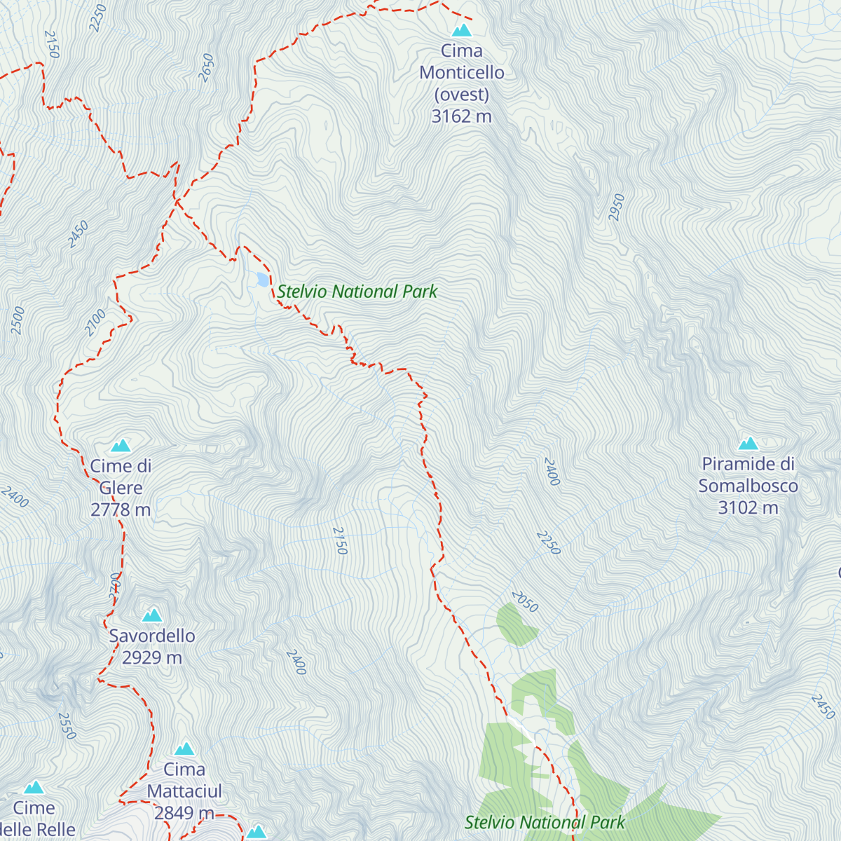 Bivacco Valzaroten map