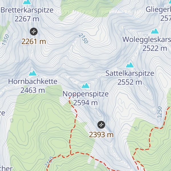 Map of Noppenspitze