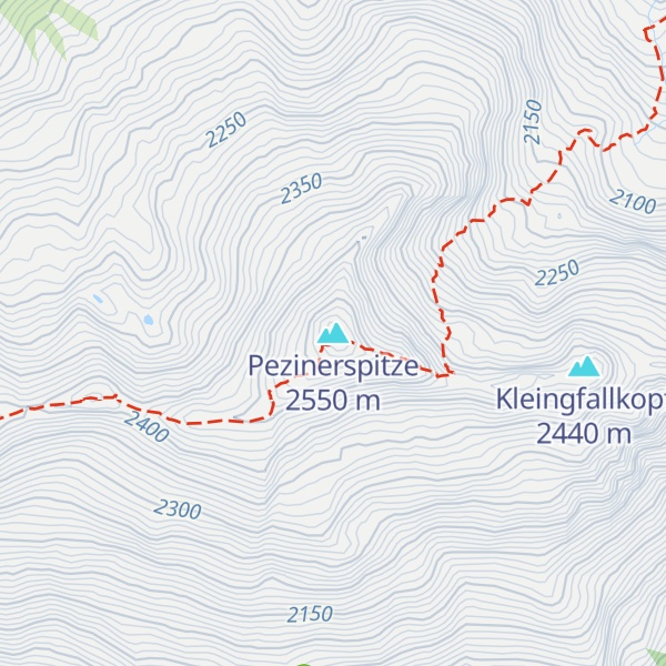 Map of Pezinerspitze