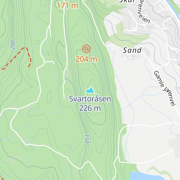 Map of Svartoråsen