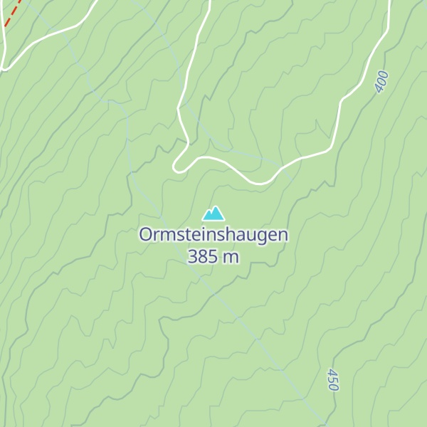 Map of Ormsteinshaugen