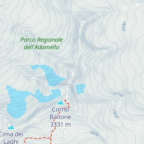 Map of Cima Laste