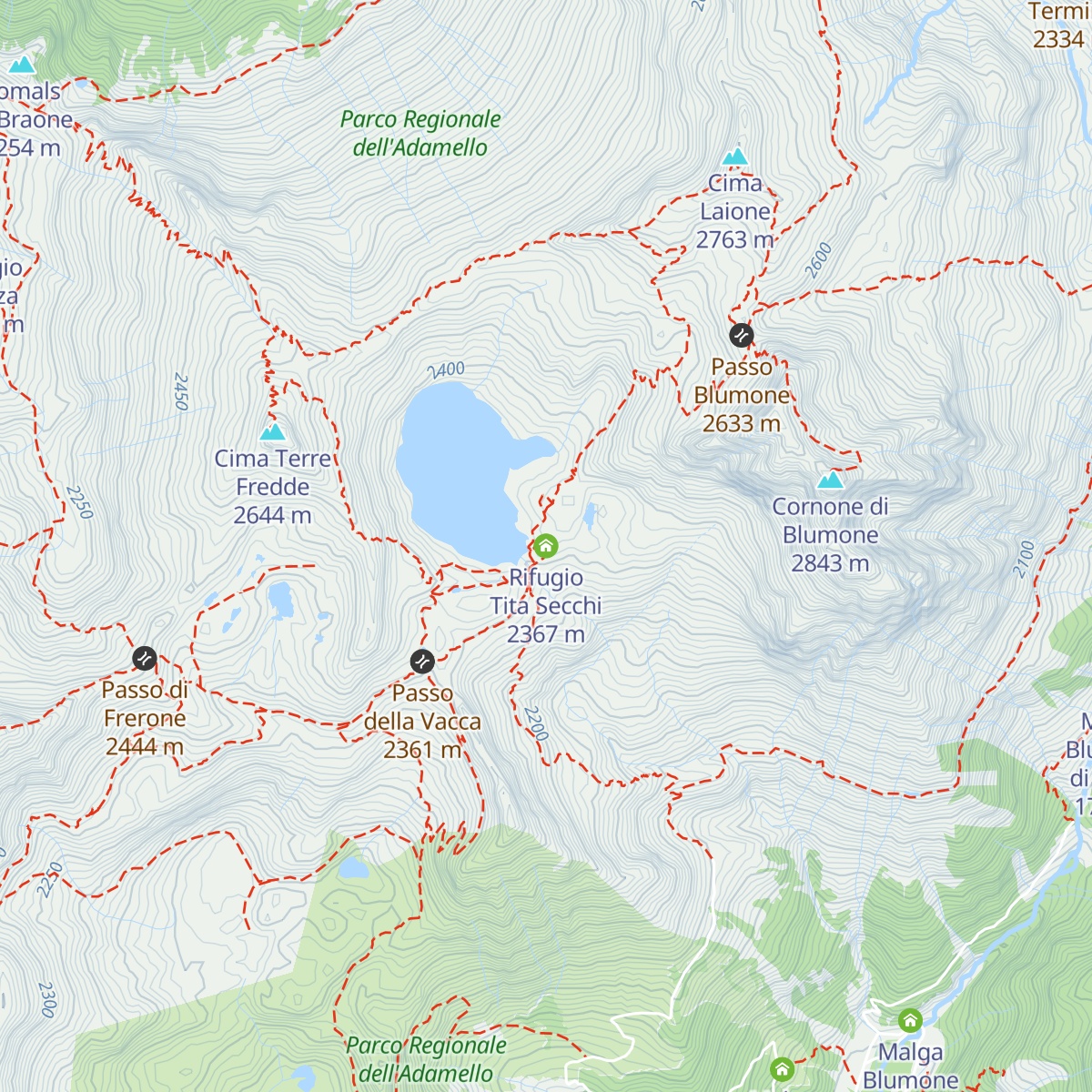 Rifugio Tita Secchi map