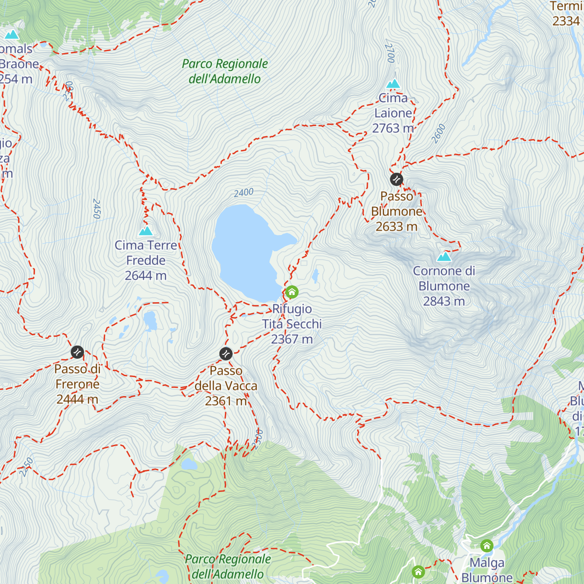 Rifugio Tita Secchi map