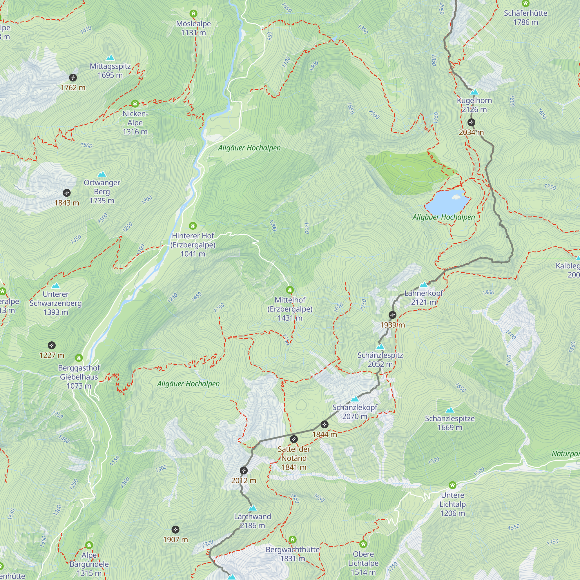 Mittelhof (Erzbergalpe) map