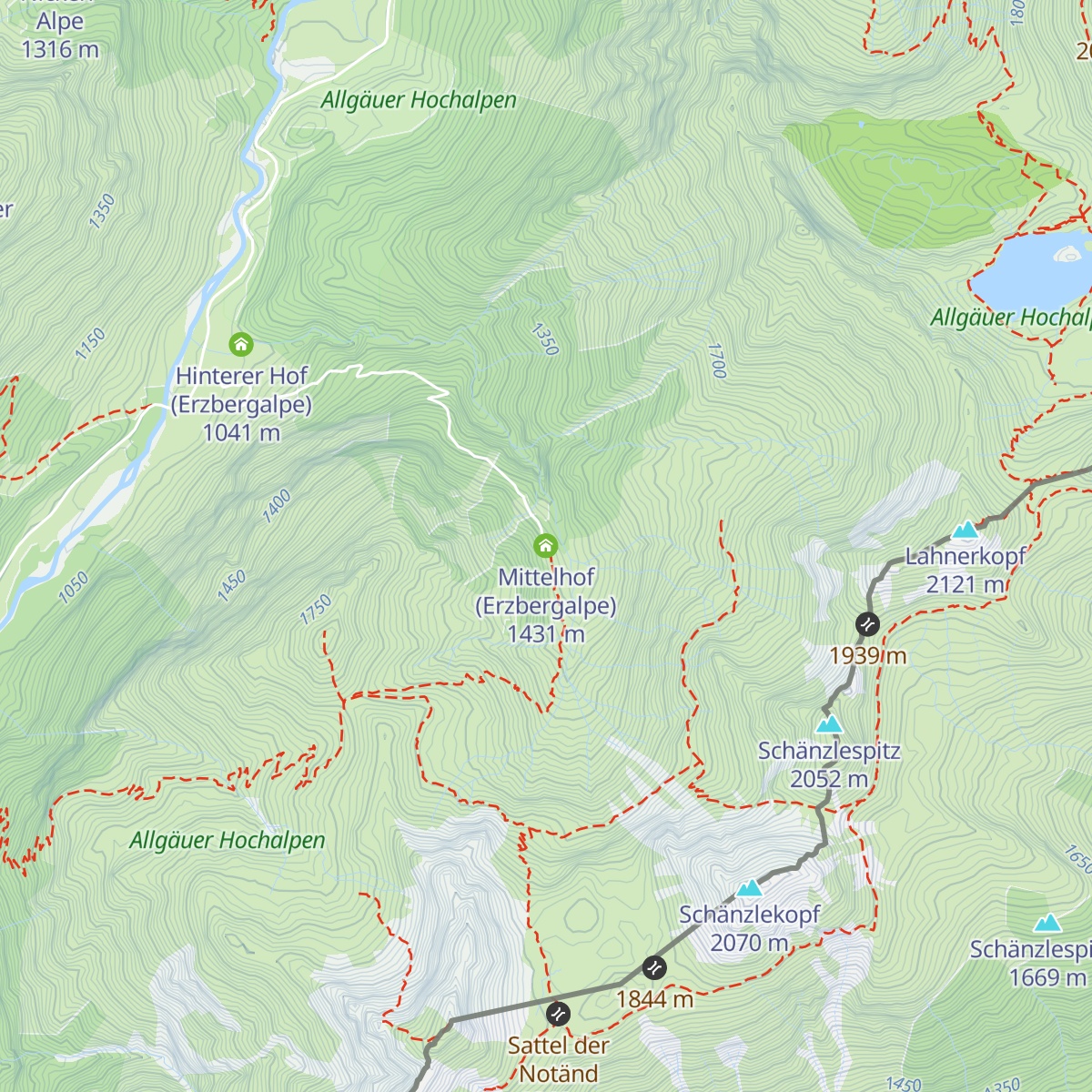 Mittelhof (Erzbergalpe) map