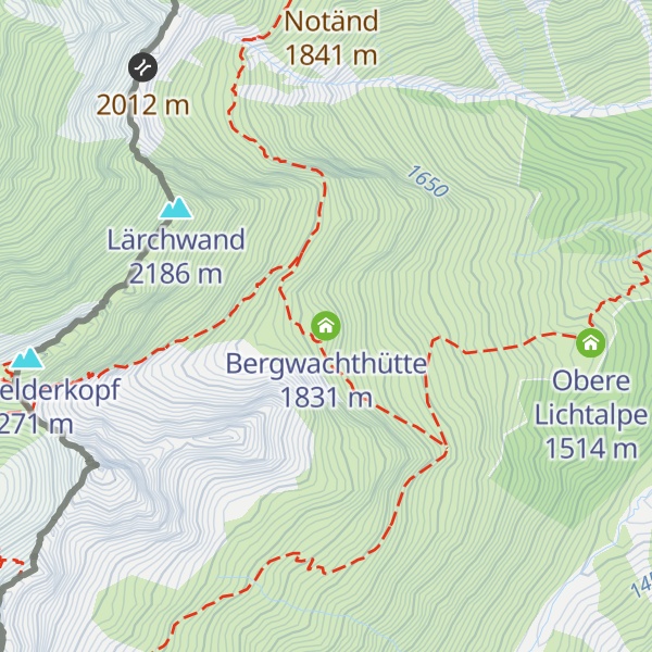 Map of Bergwachthütte