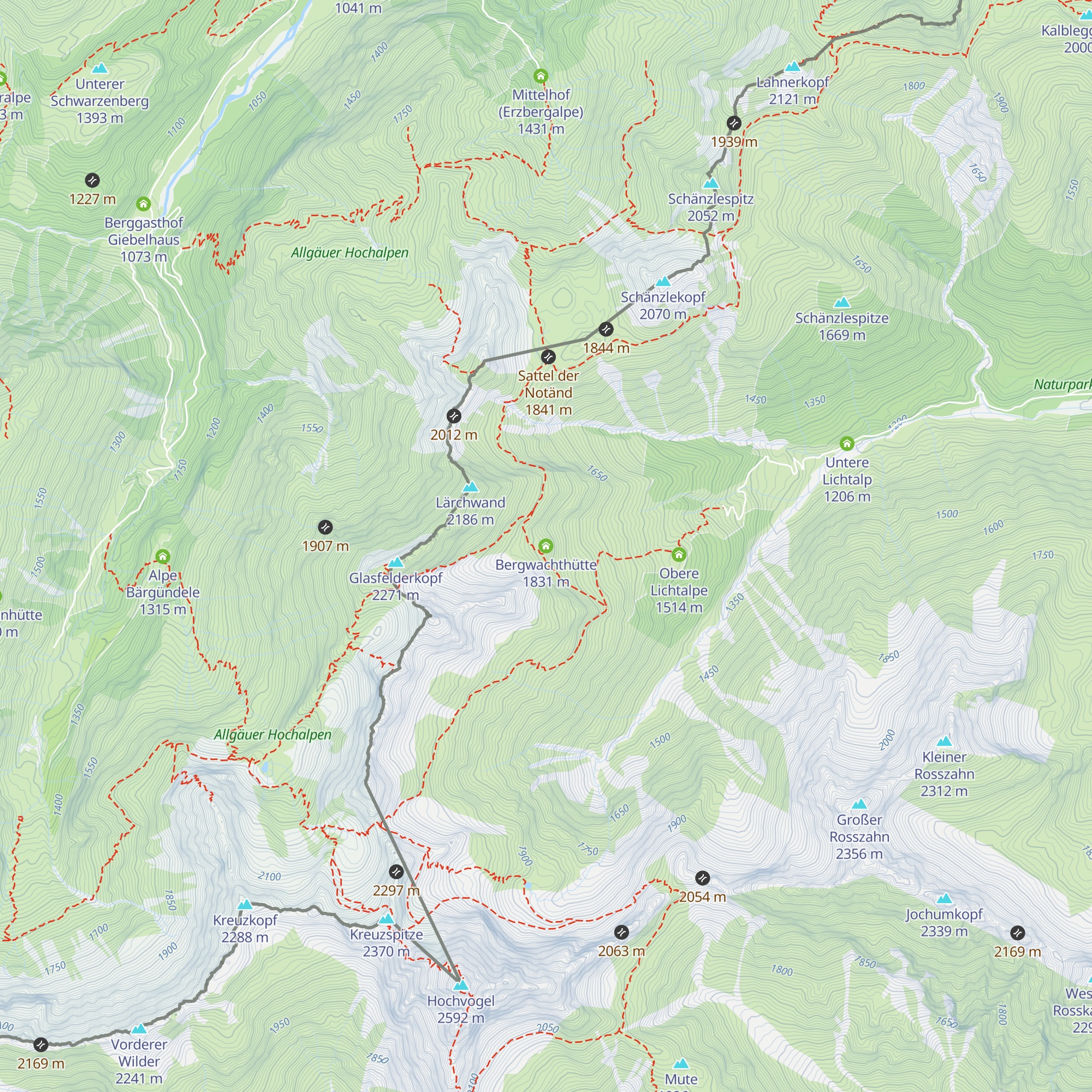 Bergwachthütte map