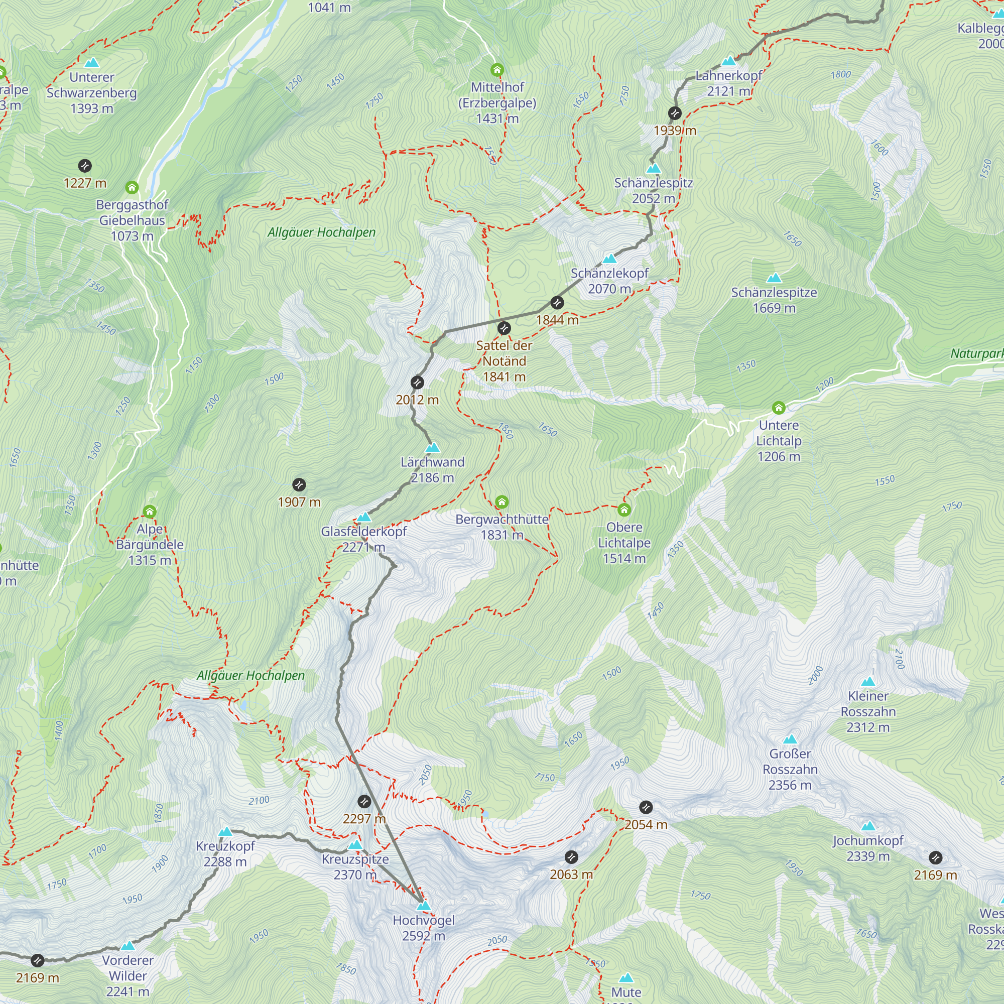 Bergwachthütte map