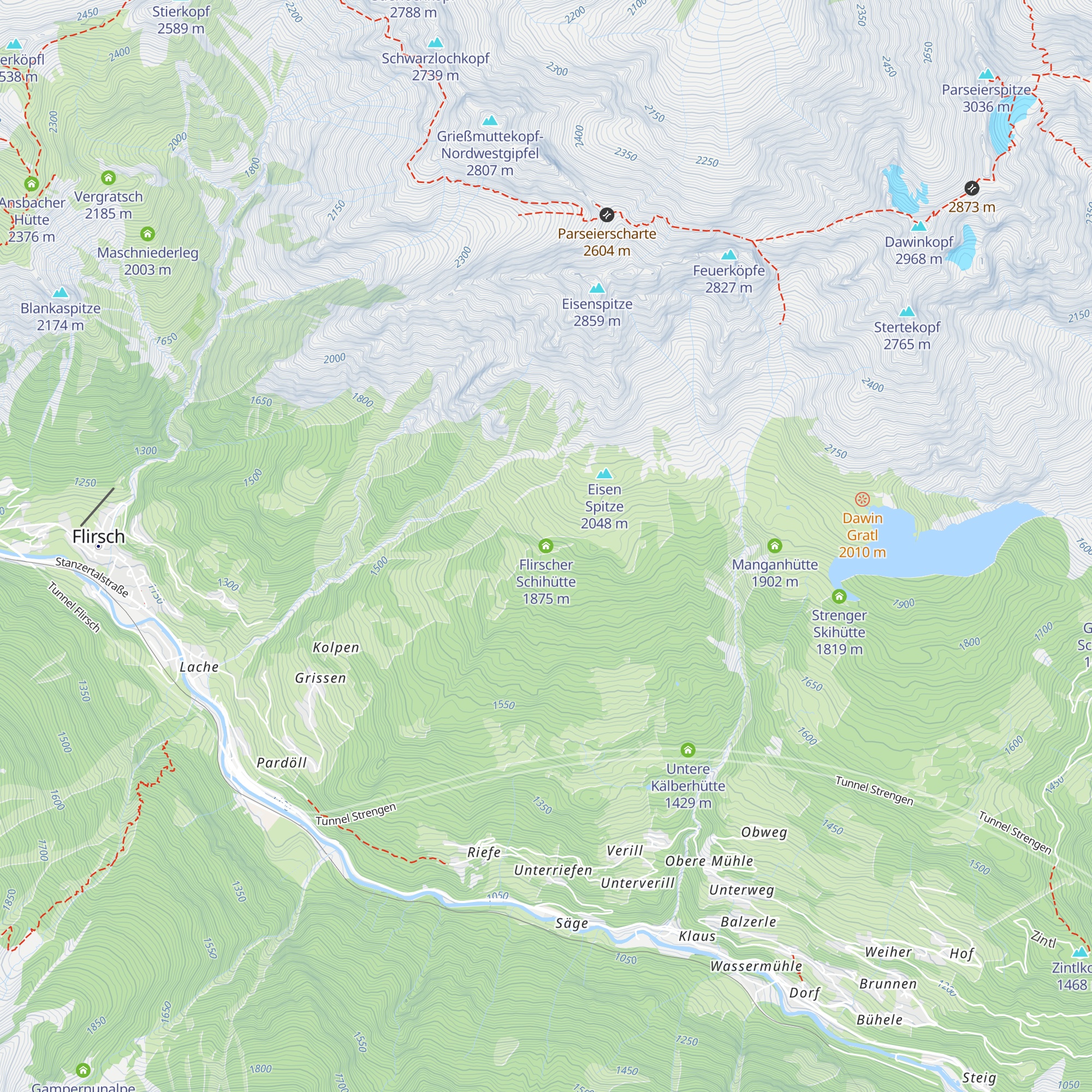 Flirscher Schihütte map