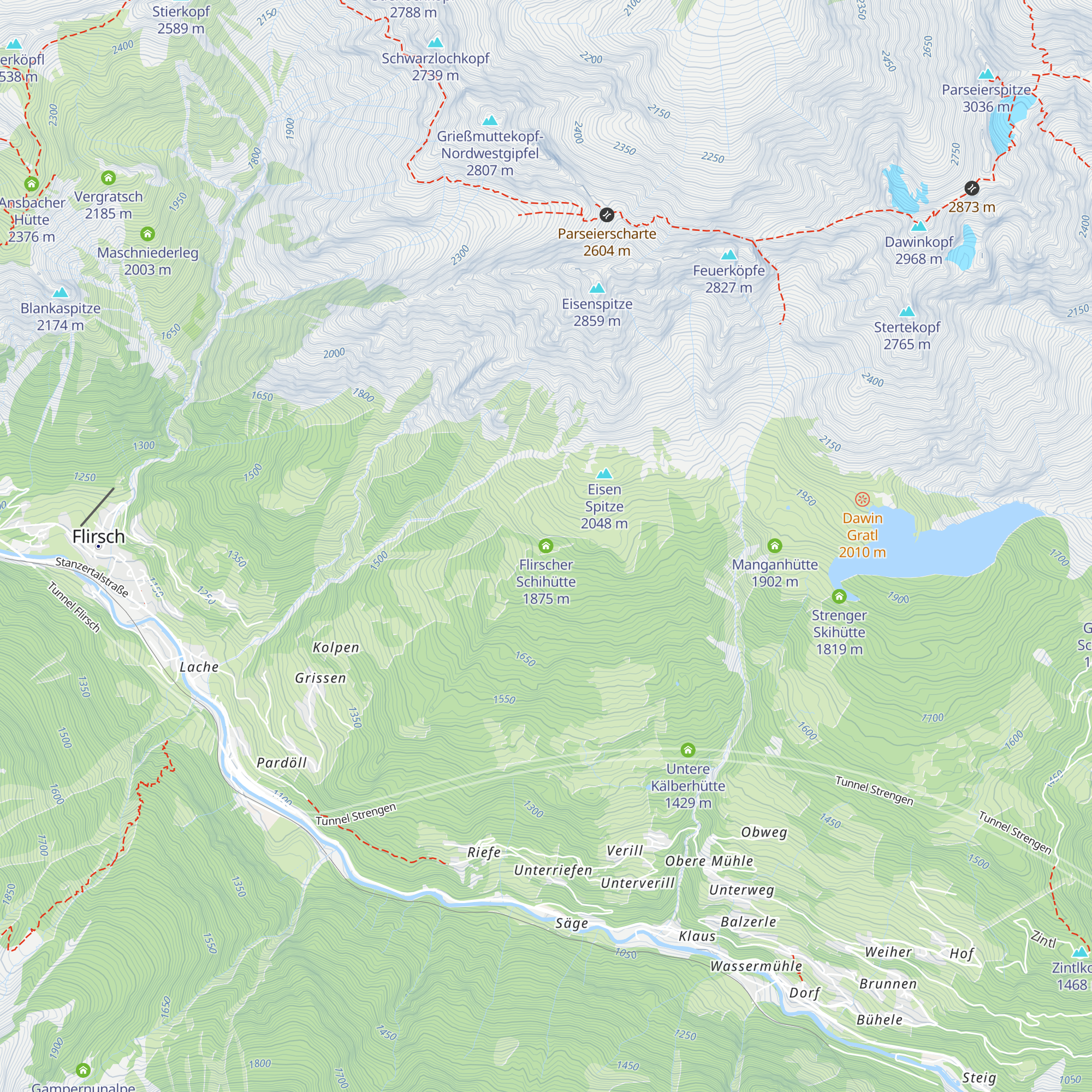 Flirscher Schihütte map