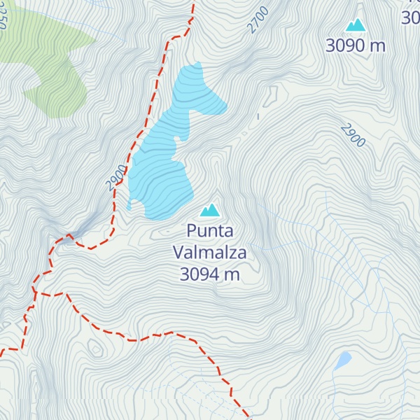Map of Punta Valmalza