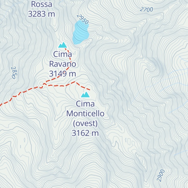 Map of Cima Monticello