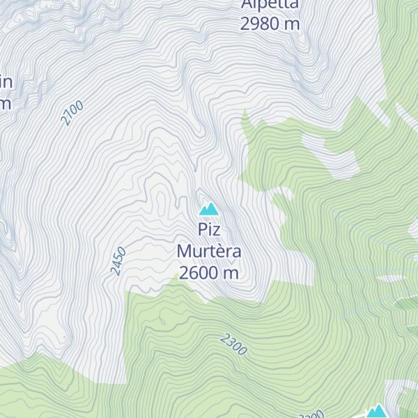 Map of Piz Murtèra