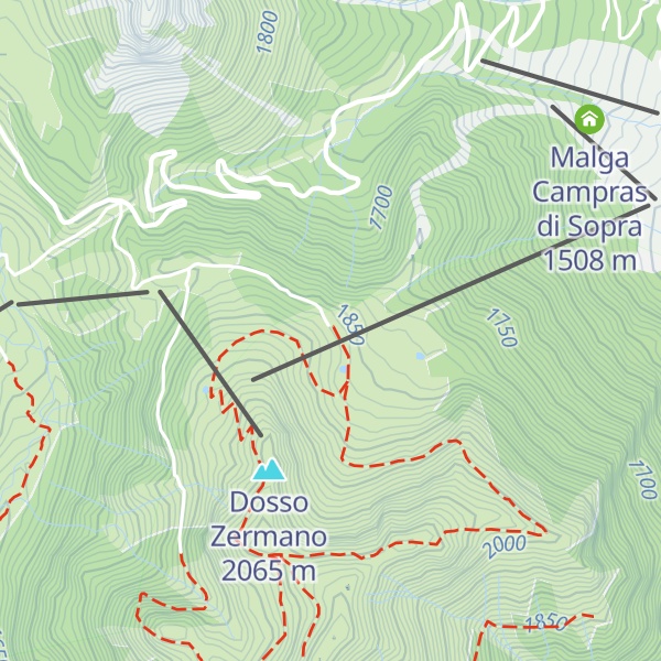 Map of Ristorante Monte Misa Cascinone