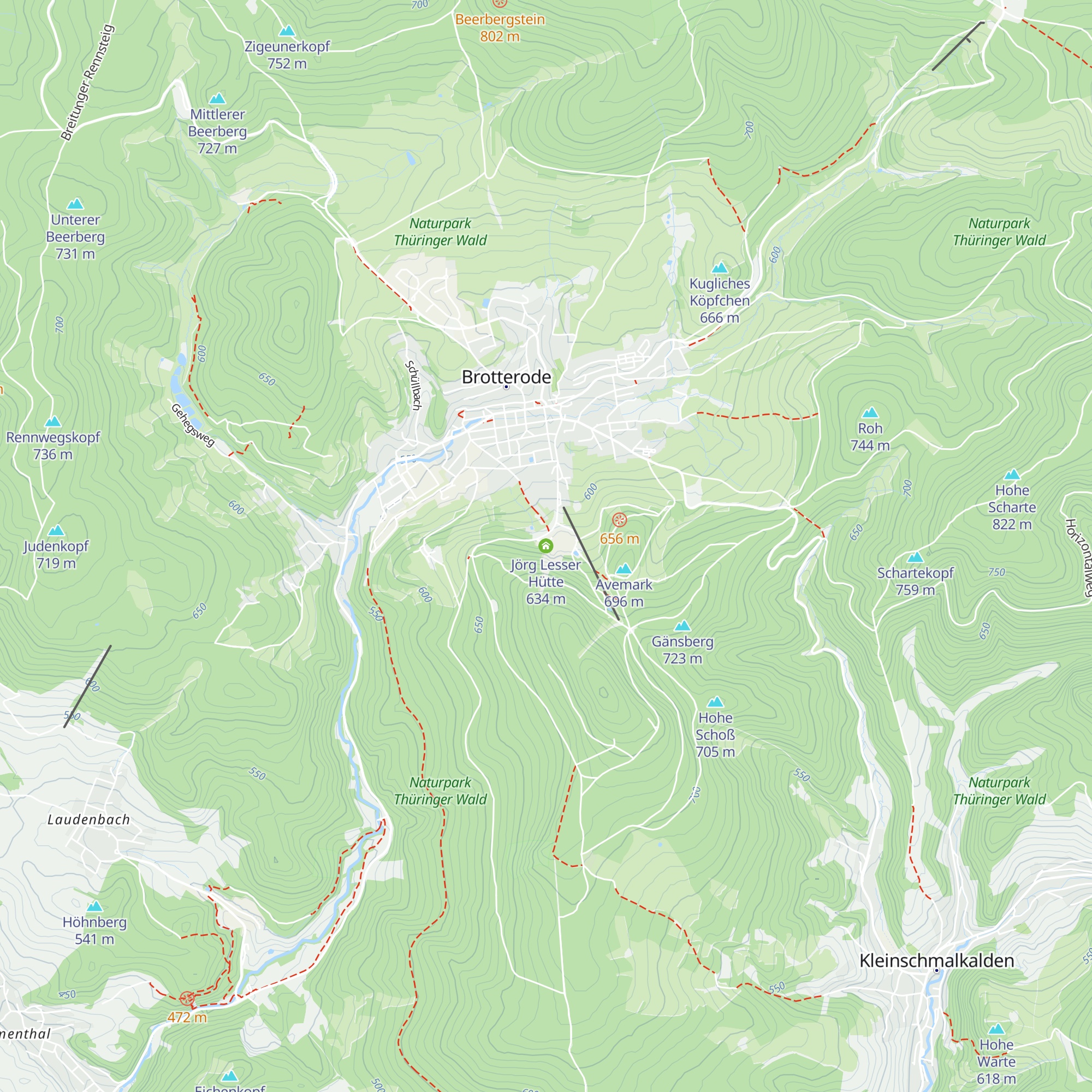 Jörg Lesser Hütte map