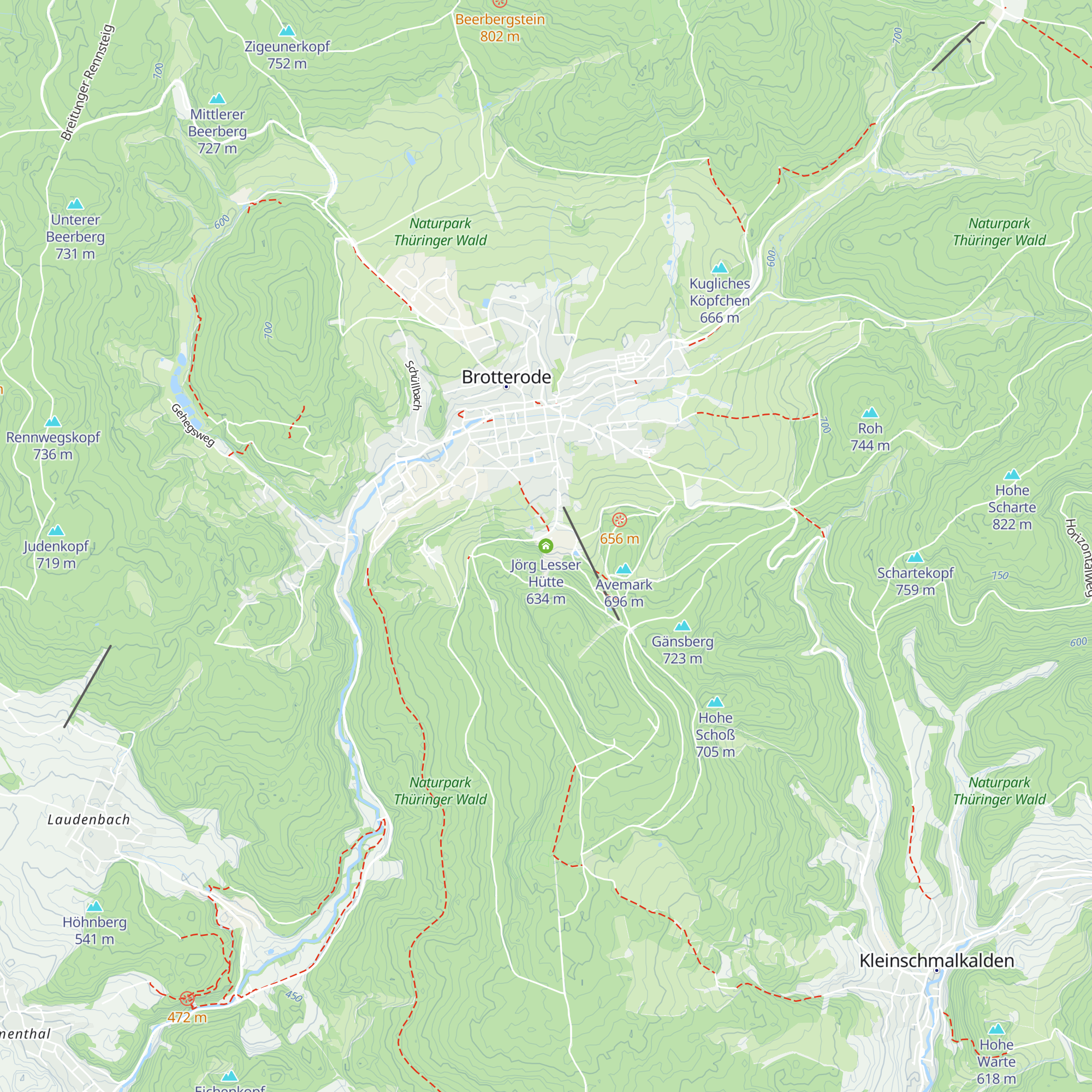 Jörg Lesser Hütte map